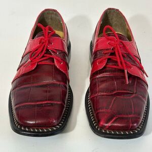Liberty Zeno Kids Leather Crocodile Print Shoes | Youth Size 4